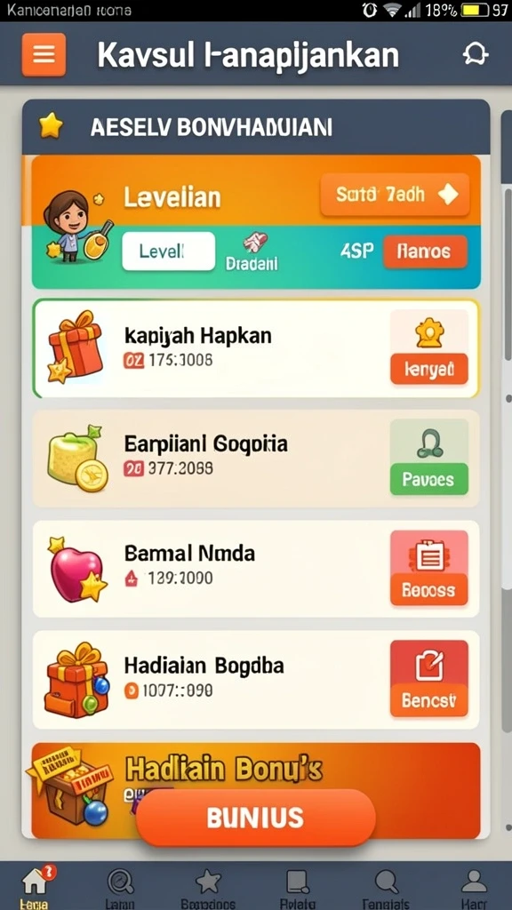 Tampilan grafis yang memukau di permainan slot.