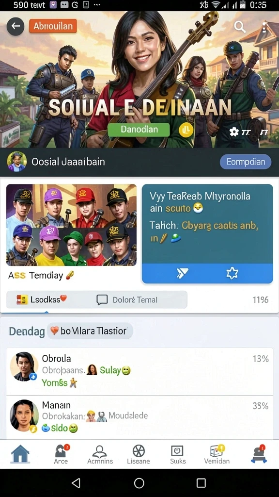 Tampilan antarmuka utama 2739 yang menarik.