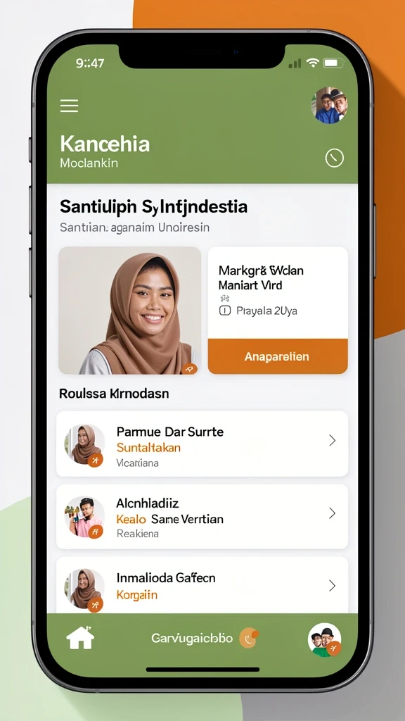 Tampilan antarmuka yang user-friendly.