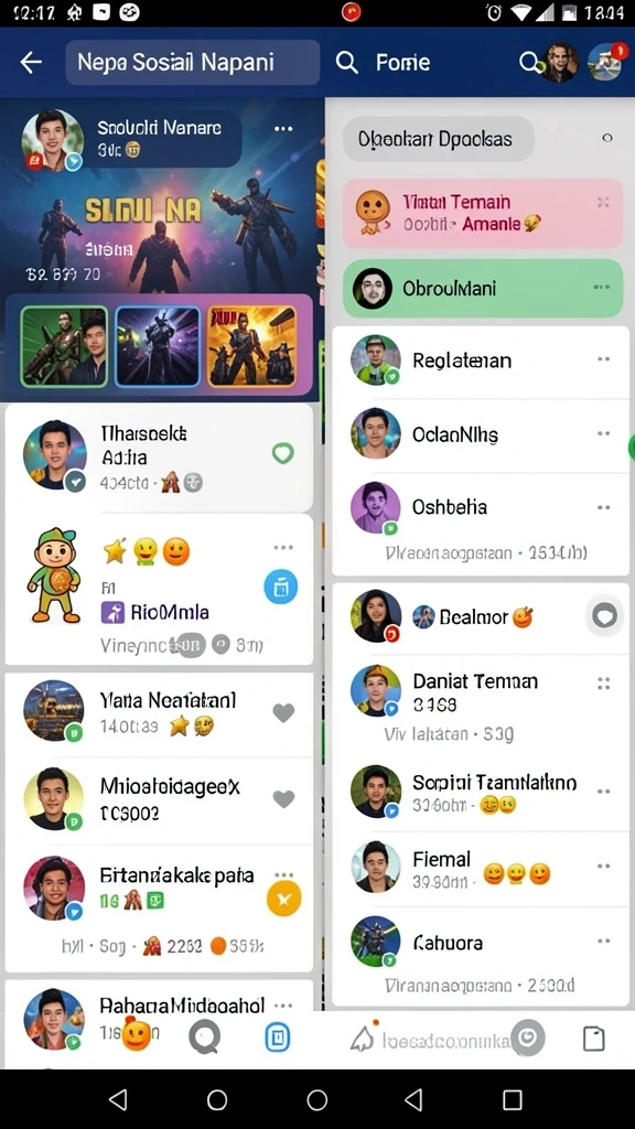 Beragam karakter yang bisa dipilih untuk meningkatkan permainan.