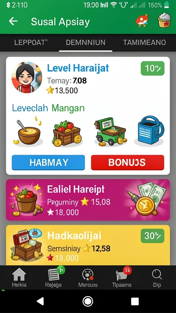 Tampilan antarmuka yang memikat dan mudah digunakan.