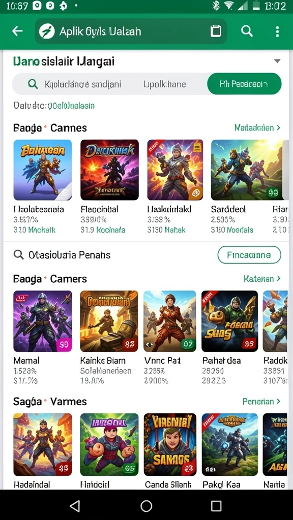 Screenshot menunjukkan tampilan antarmuka yang menarik.
