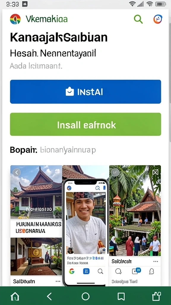 Tangkapan layar menampilkan antarmuka yang menarik dari GANAS33.