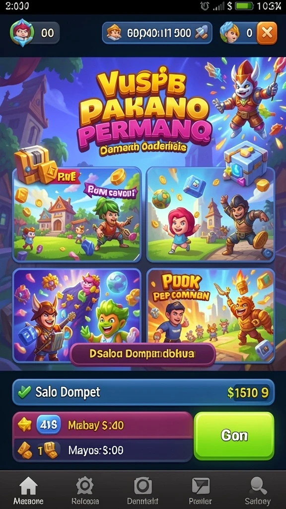 Tema permainan yang beragam dan seru.
