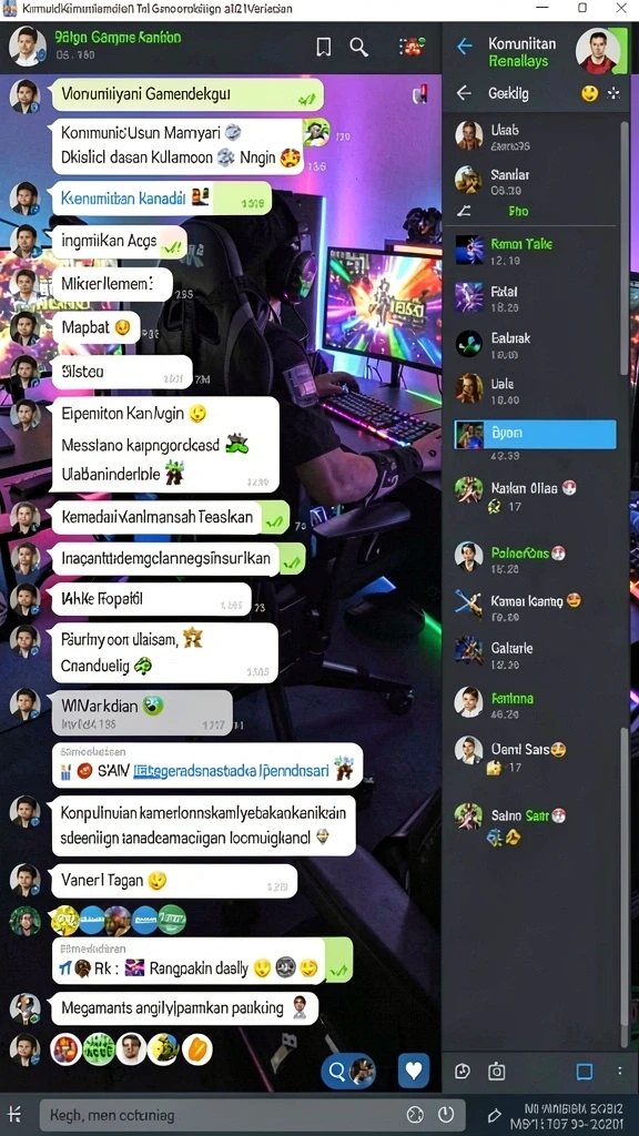 Screenshot kedua menampilkan berbagai simbol khas Jepang.