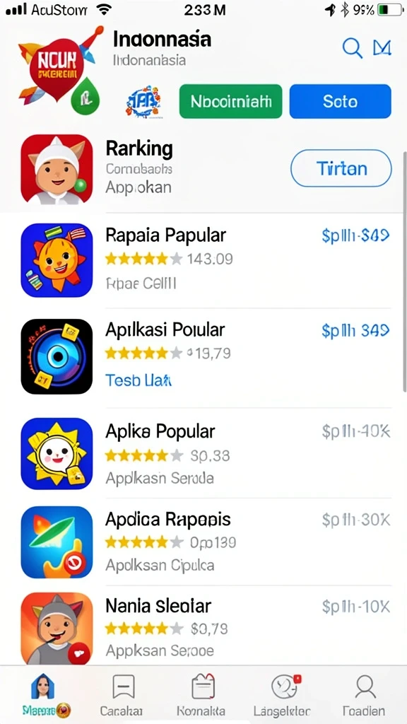 Pemandangan level yang mendebarkan dan menantang.
