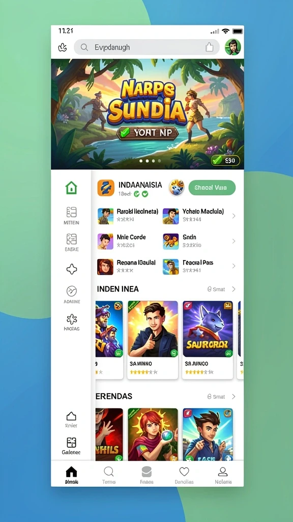 Screenshot menunjukkan antarmuka pengguna yang menarik.