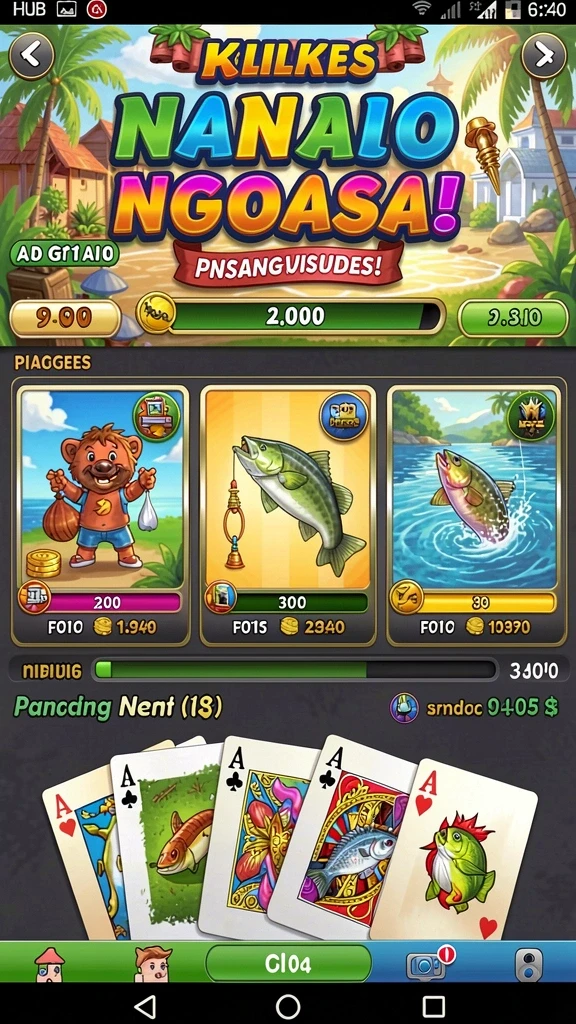 Screenshot menampilkan beragam mesin slot yang tersedia.