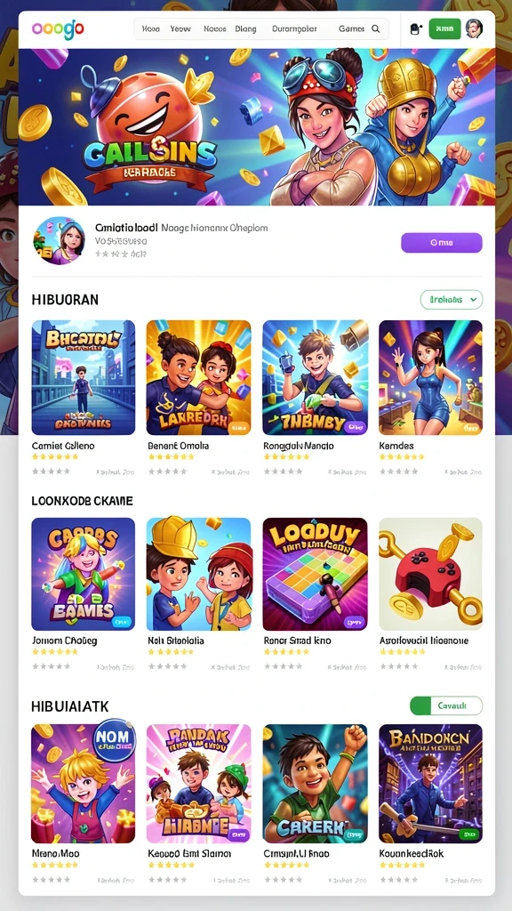 Screenshot menunjukkan tampilan awal LATOTO yang menarik.
