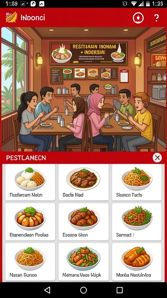 Tampilan grafik yang menawan dan penuh warna.