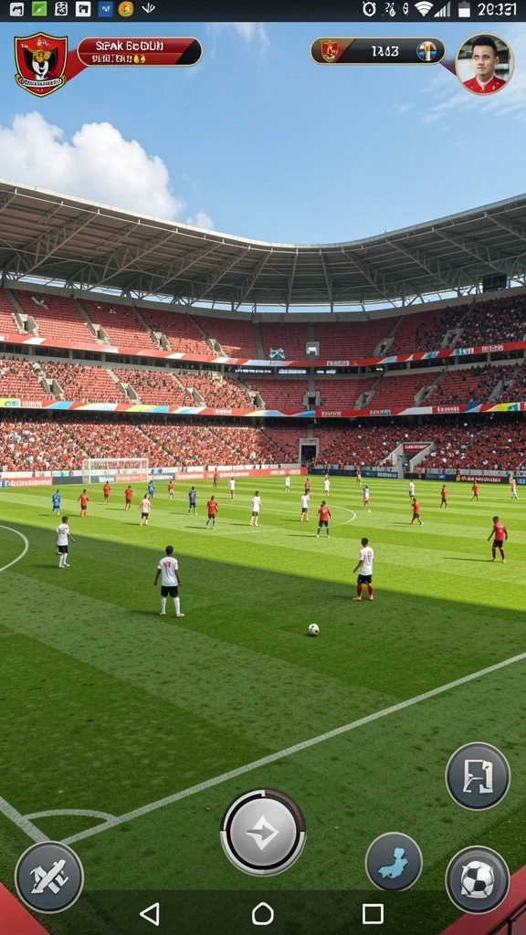 Suasana bermain yang menyenangkan dan menantang.