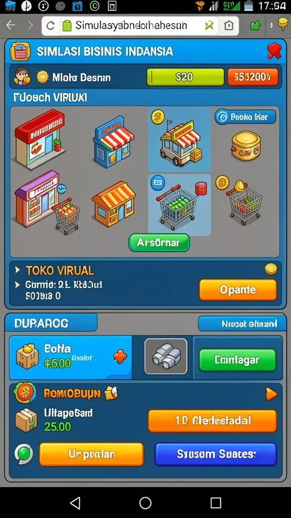Tampilan antarmuka yang menarik dan user-friendly.