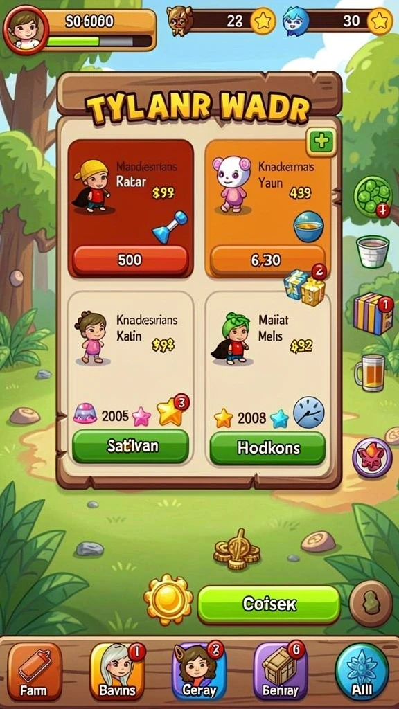 Variasi tema permainan yang menarik.