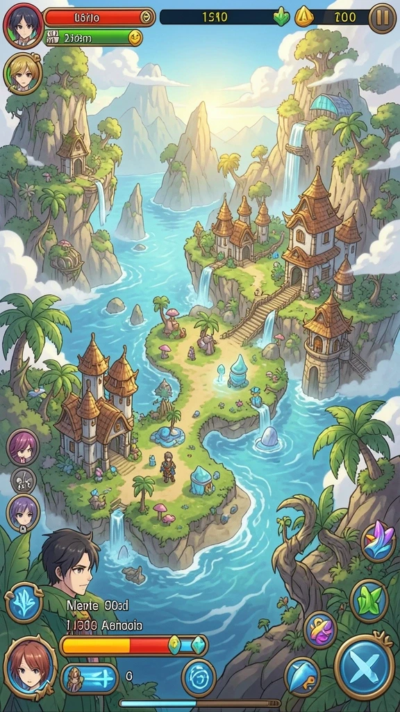 Visual tema slot yang kaya warna dan detail yang memukau.