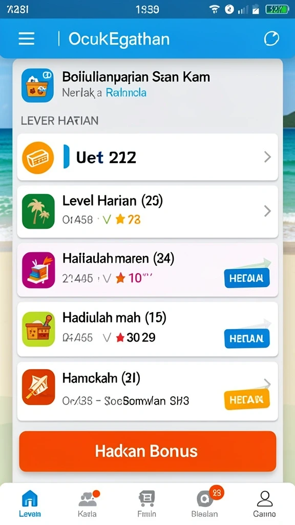 Fitur bonus yang menambah keseruan saat bermain.