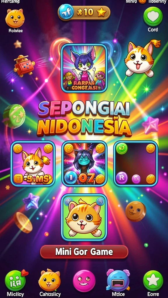 Berbagai tema slot yang penuh warna dan kreatif.