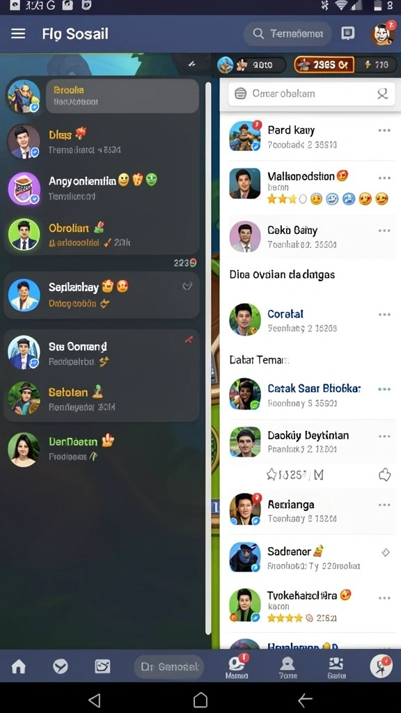 Tampilan mesin slot yang memukau dan colorful.