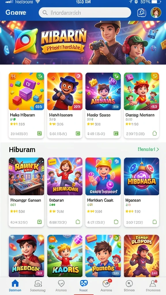 Berbagai pilihan permainan yang mendebarkan untuk semua pemain.